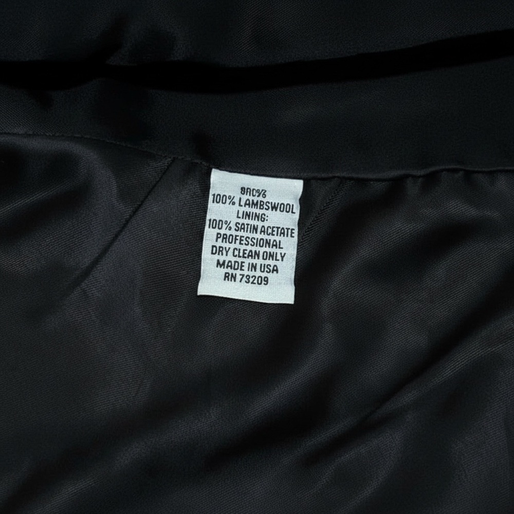 Marvin Richard’s Button Up Fur Cuff Wool Vintage Silk Lined Long Coat Jacket - Picture 6 of 7